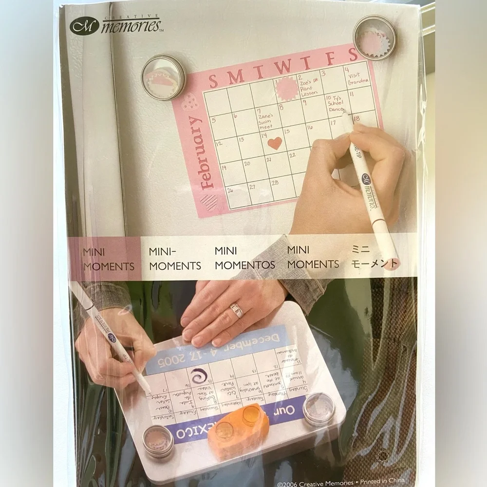 NIP Creative Memories Mini Moments Kit in Reusable Decorative Tin